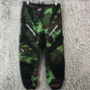 Oneal Boys Pants Motocross 12T - 14 T Black Motorcycle Camouflage Cinch Waist